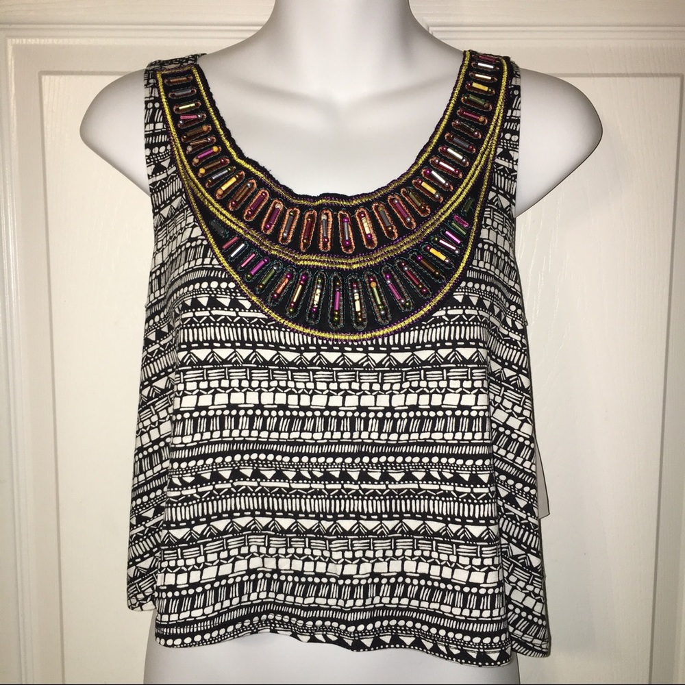 Sleeveless crop top